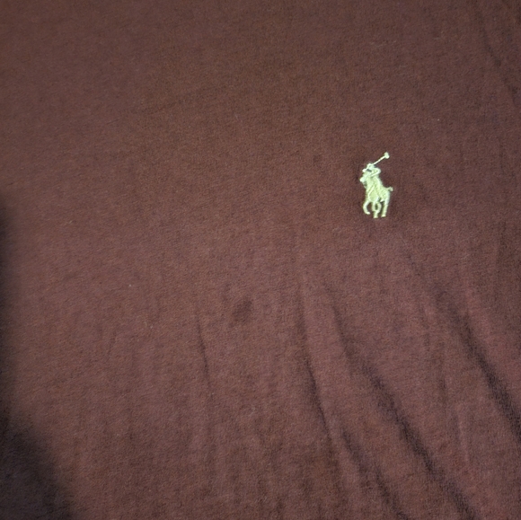 Polo by Ralph Lauren Burgundy T-Shirt - Picture 3 of 4